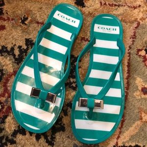 Coach flip flops